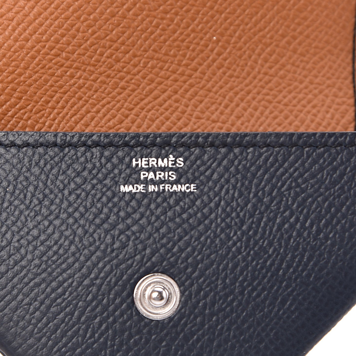 Epsom Verso 24 Change Purse Bleu Indigo Gold