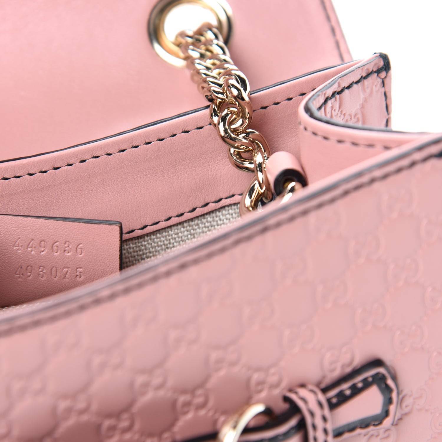 Gucci Microguccissima Mini Emily Shoulder Bag Soft Pink 9 of 10