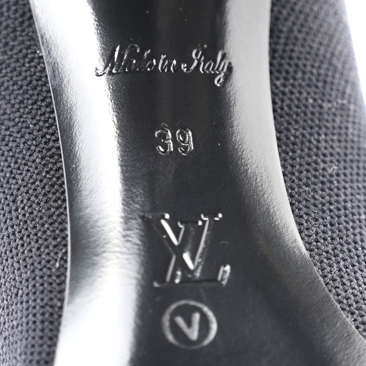 Louis Vuitton Monogram Stretch Fabric Silhouette Ankle Boots 39 Black 6 of 7
