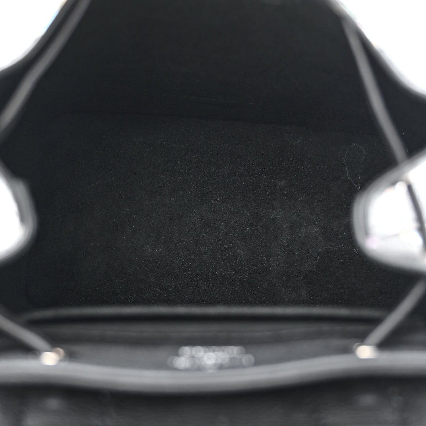 Calfskin Flower Lockme Mini Backpack Black Multicolor