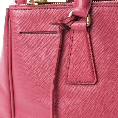 Prada Saffiano Small Galleria Double Zip Tote Fuxia 15 of 16