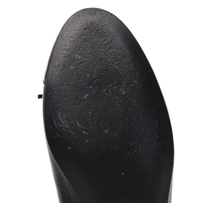 Chanel Lambskin Patent Cap Toe Ballerina Flats 36.5 Black 8 of 11
