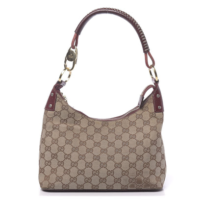 Gucci Monogram Classic Ring Hobo Burgundy 1 of 15