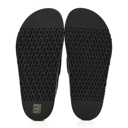 Hermes Suede Calfskin Go Mules 39 Black 5 of 9