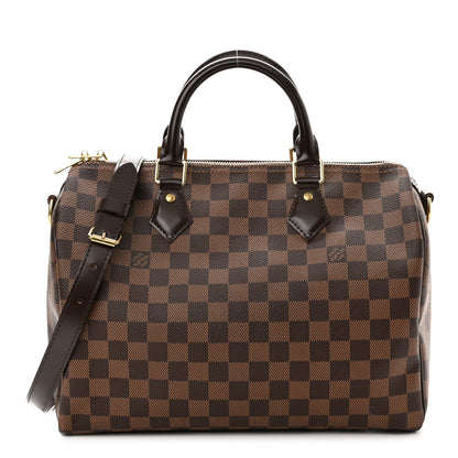 Louis Vuitton Damier Ebene Speedy Bandouliere 30 1 of 10