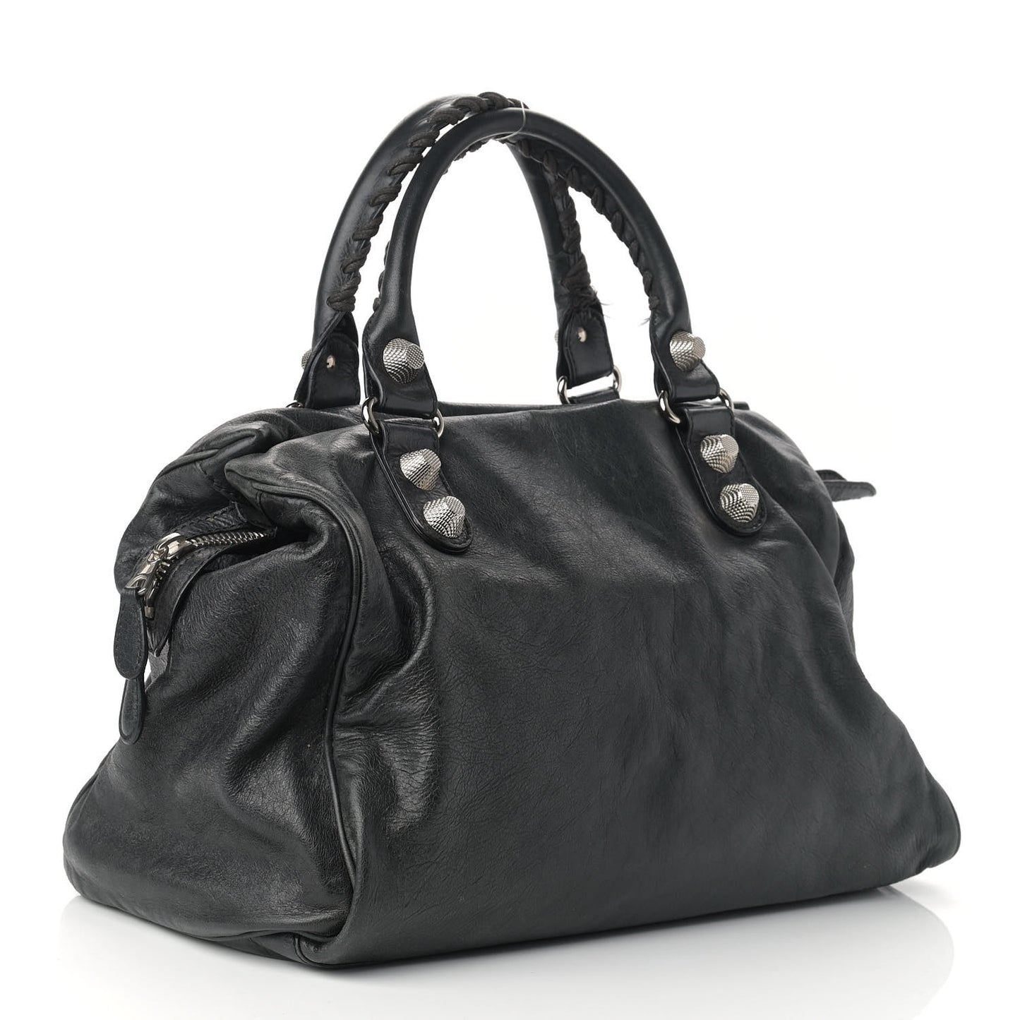 Agneau Giant 21 Silver Hardware Mid Day Black