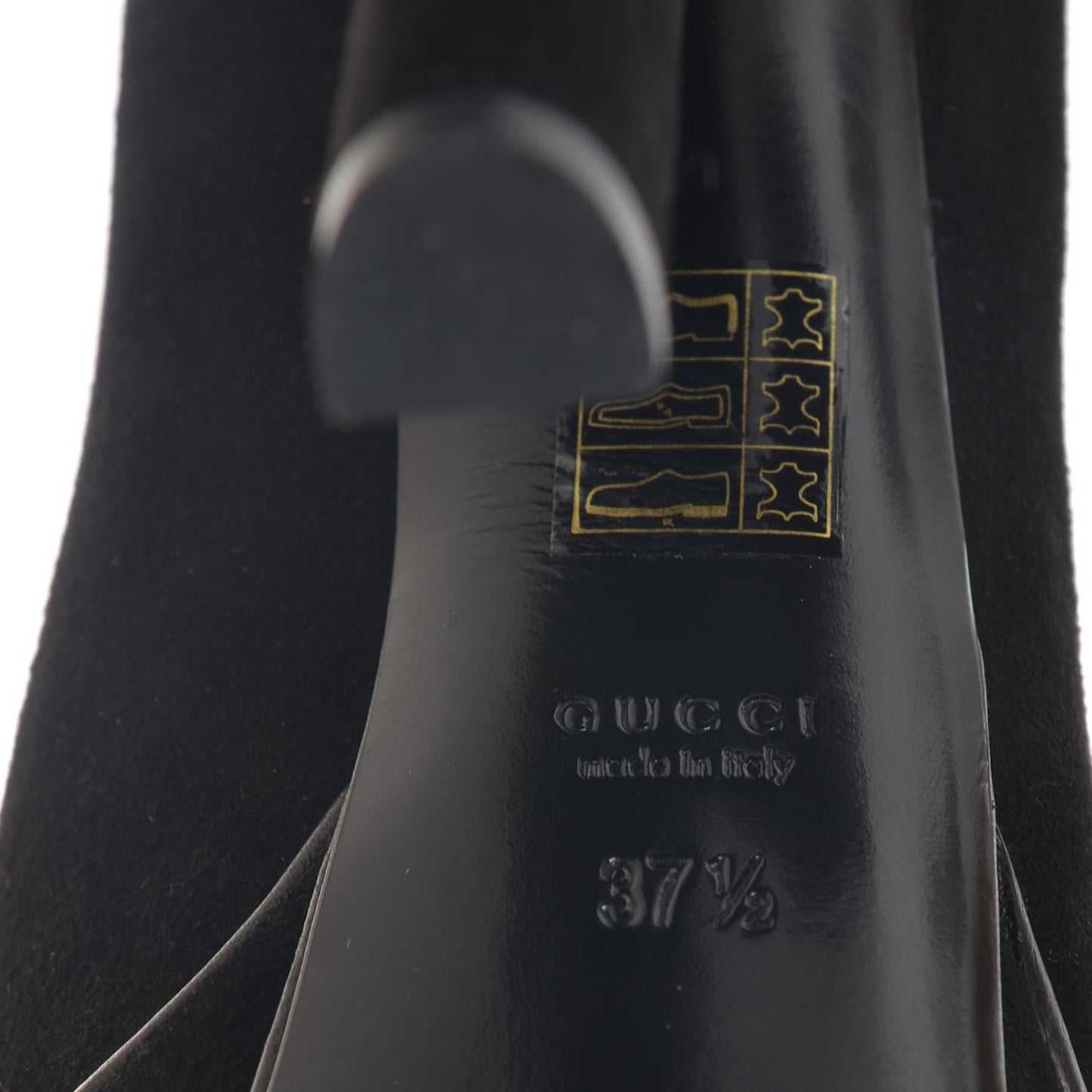 Suede Knee High Alexa Platform Boots 37.5 Black