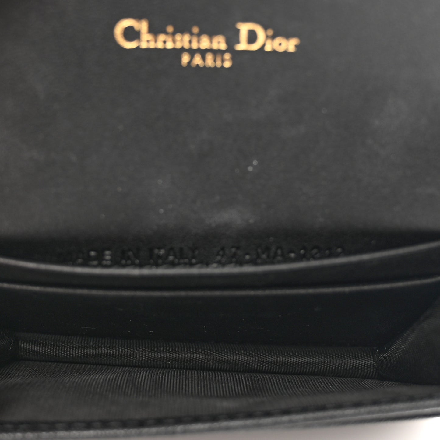 Goatskin Saddle Card Holder Black
