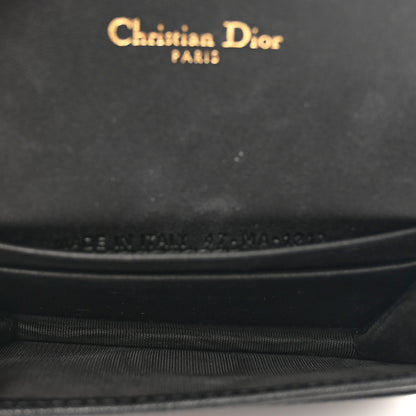 Christian Dior Goatskin Saddle Card Holder Black 5 of 7