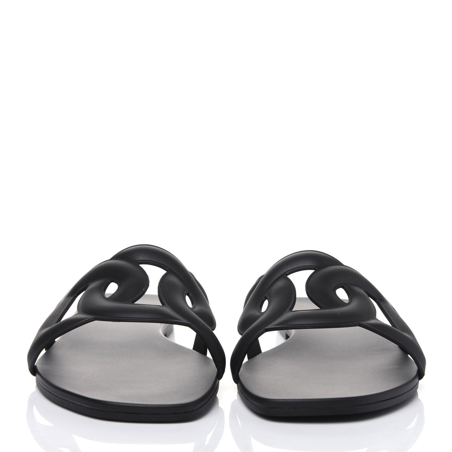 Rubber Aloha Sandals 37 Black