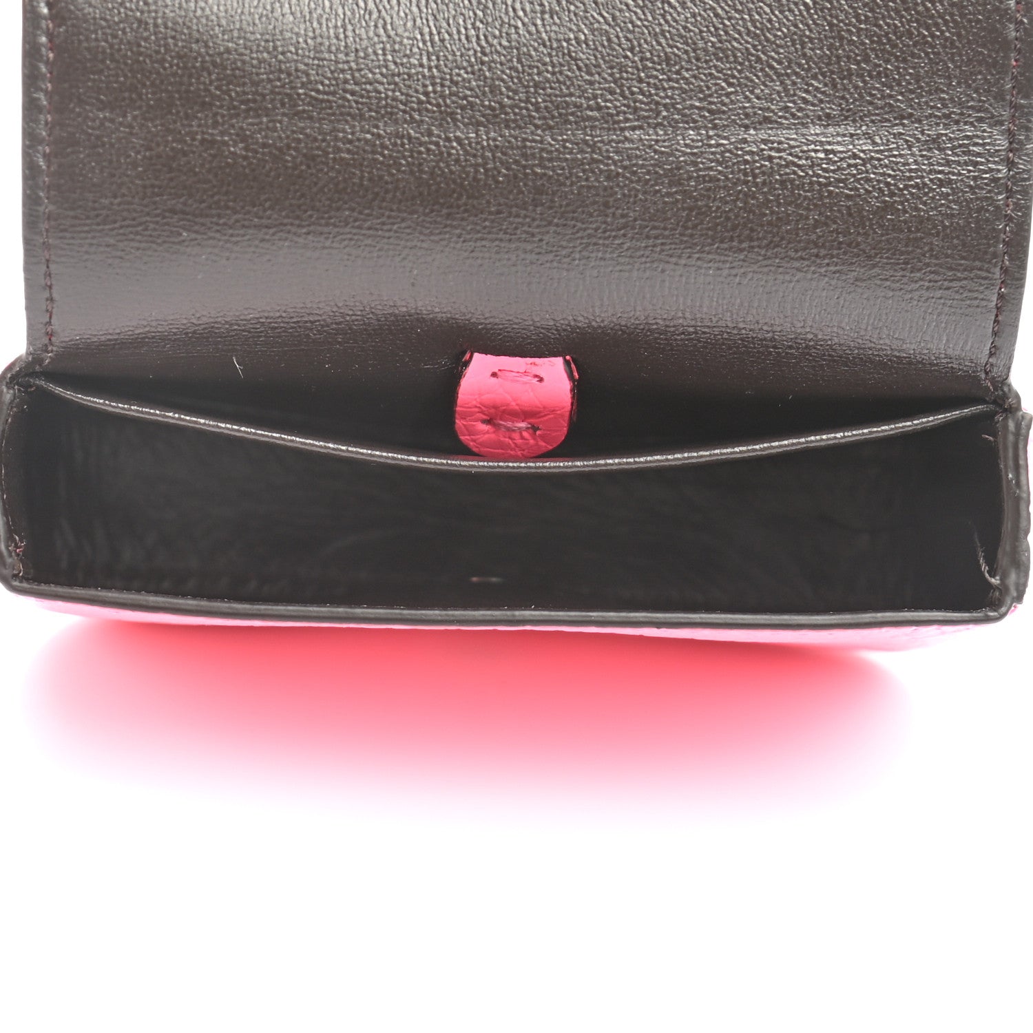 Fendi Cuoio Romano Micro Baguette Charm Rosa Fluo 5 of 9
