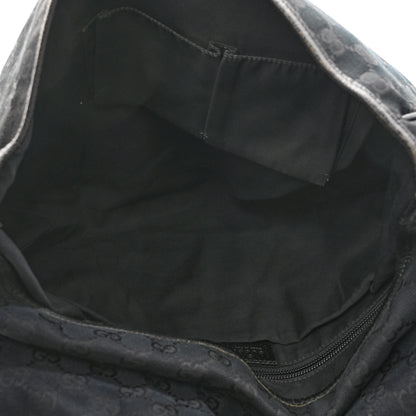 Gucci Monogram Web Medium Flap Messenger Black 5 of 11