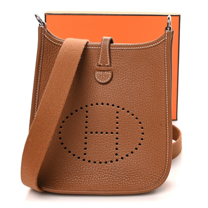 Hermes Taurillon Clemence Evelyne TPM Gold 12 of 12