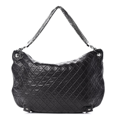 Chanel Lambskin Large Chain Mail Hobo Black 1 of 9