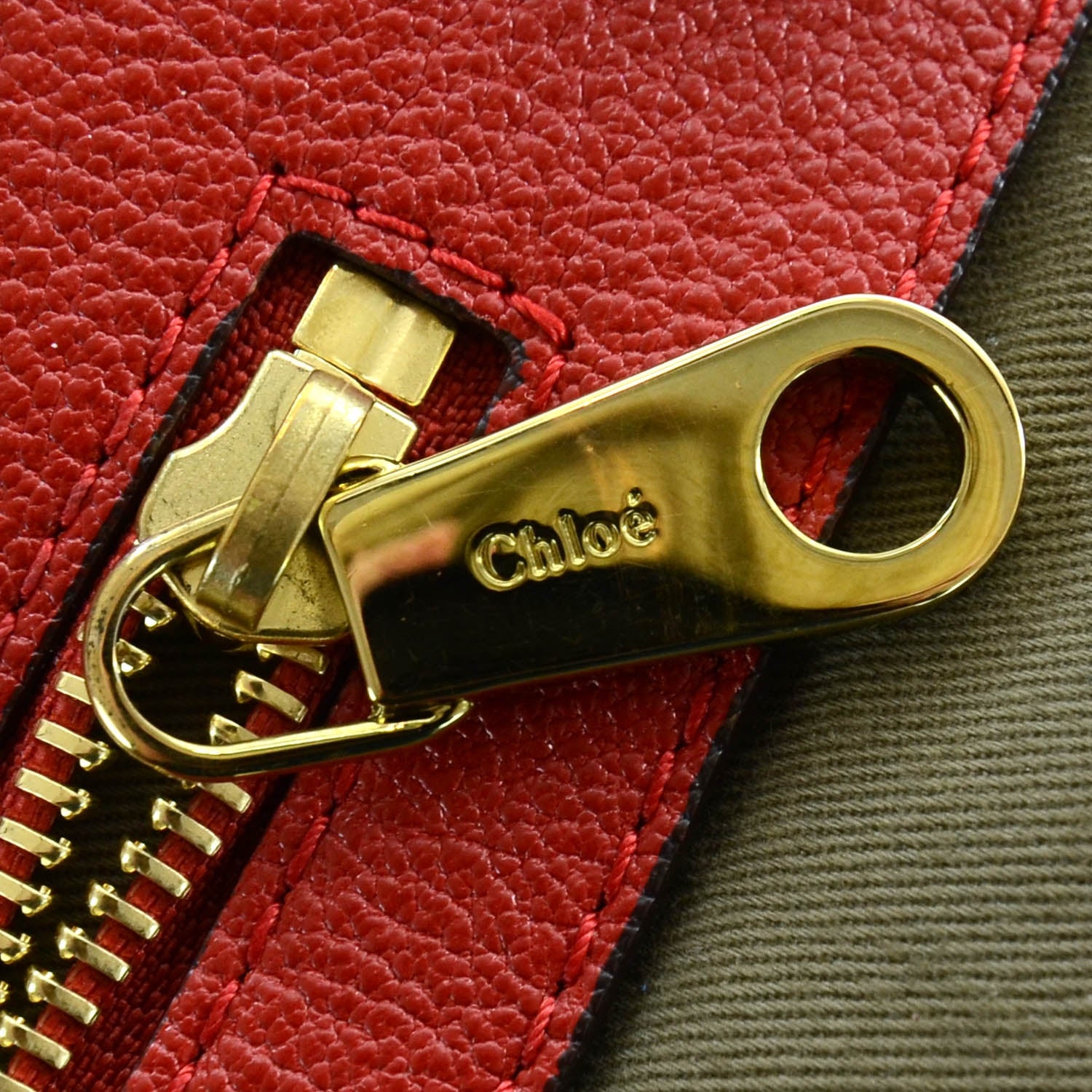 Chloe Calfskin Elsie Large Bowling Bag Red 5 of 10