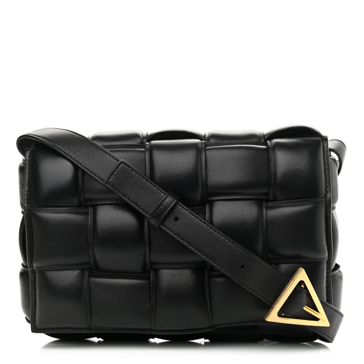 Bottega Veneta Nappa Maxi Intreccio Padded Cassette Crossbody Bag Black 1 of 10