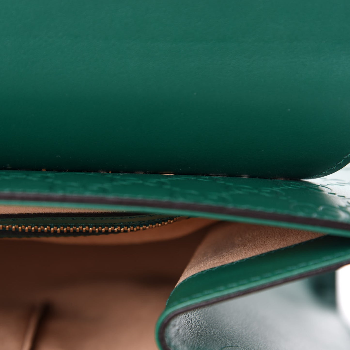 Guccissima Signature Medium Padlock Top Handle Bag Emerald
