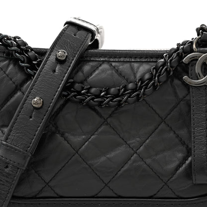 Chanel Aged Calfskin Quilted Small Gabrielle Hobo 8 of 11