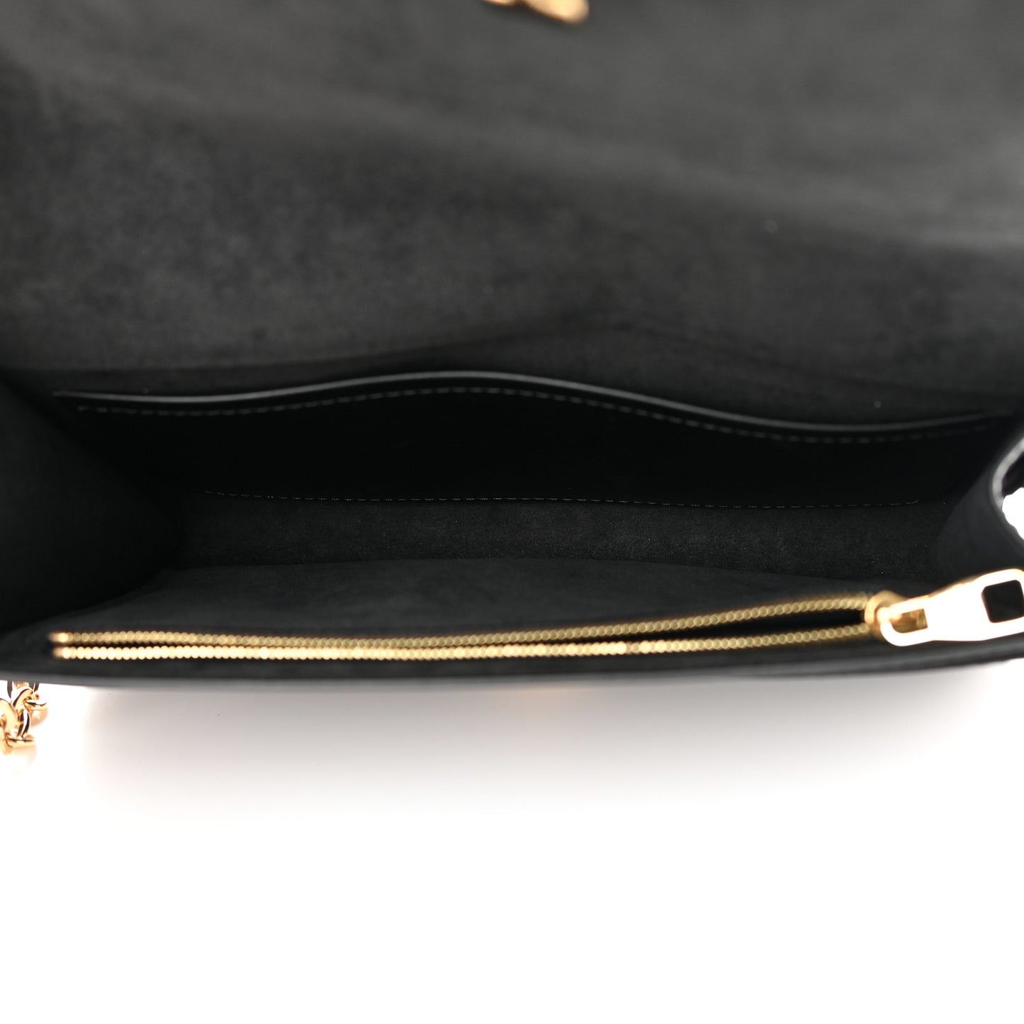 Calfskin Chain Louise GM NM Black