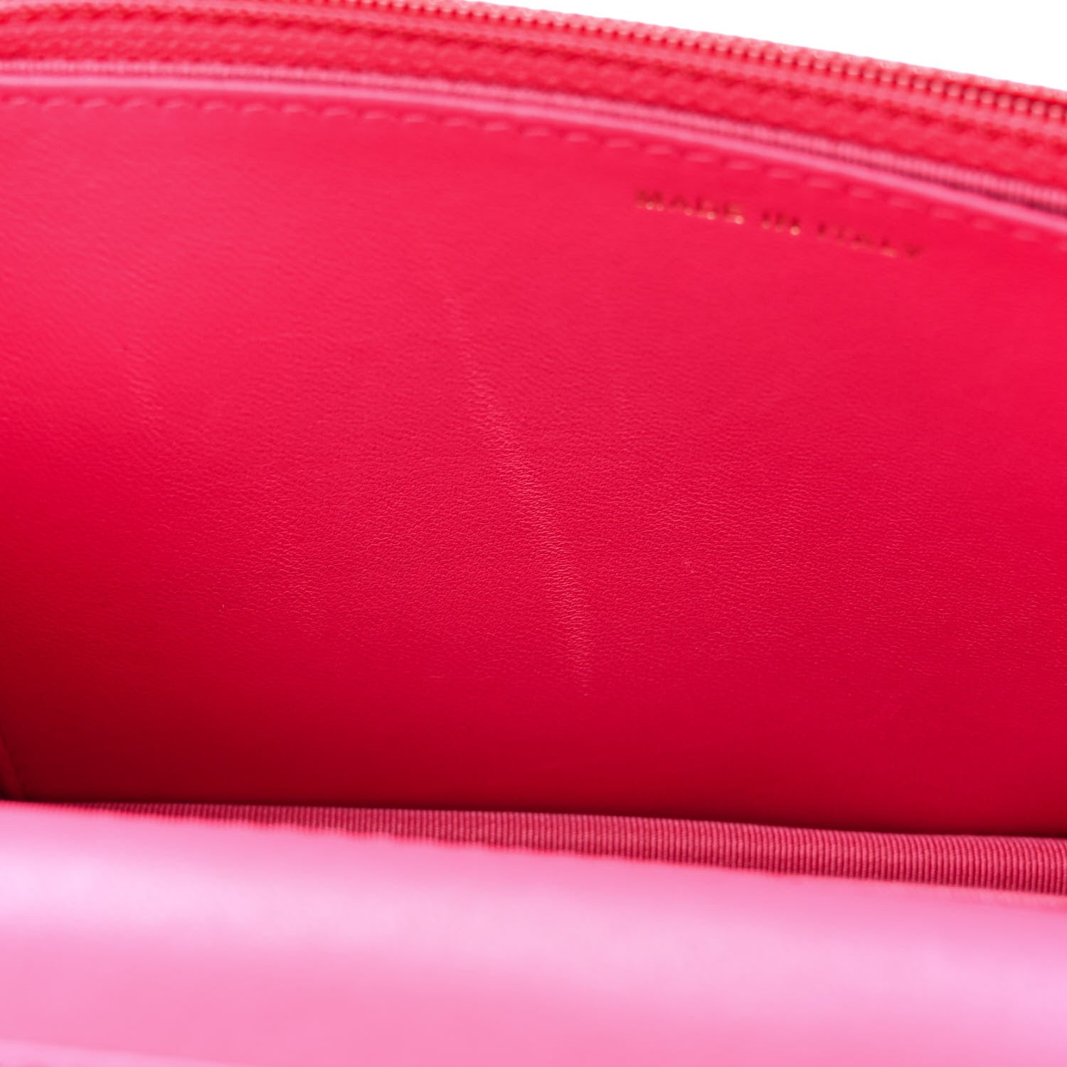 Chanel Lambskin Quilted Wallet On Chain WOC Dark Pink 12 of 13