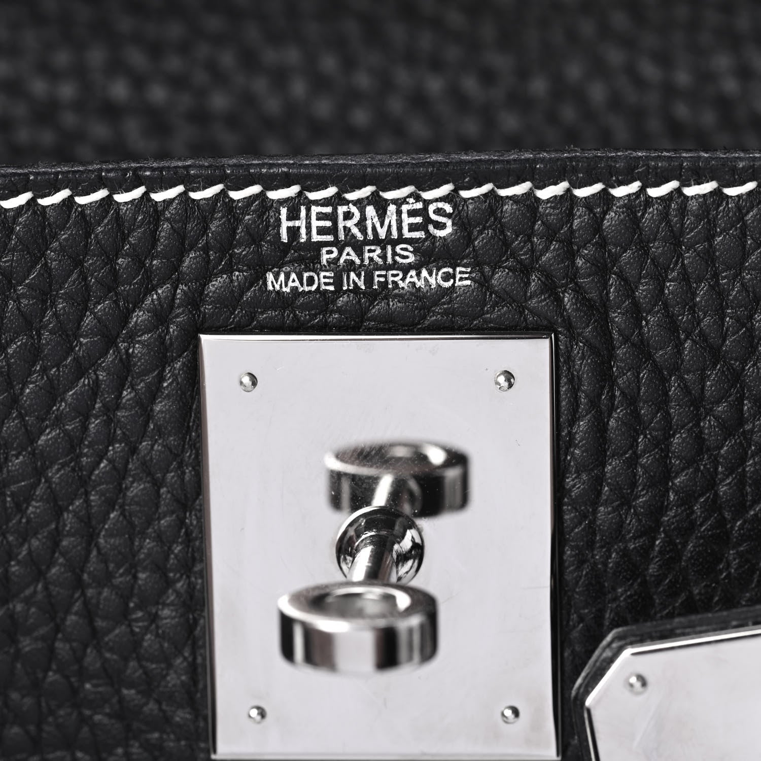 Hermes Taurillon Clemence Kelly Retourne 28 Black 7 of 27