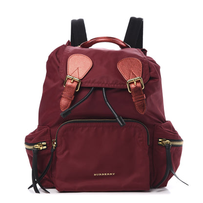 Burberry Nylon Medium Rucksack Backpack Crimson Red 1 of 9