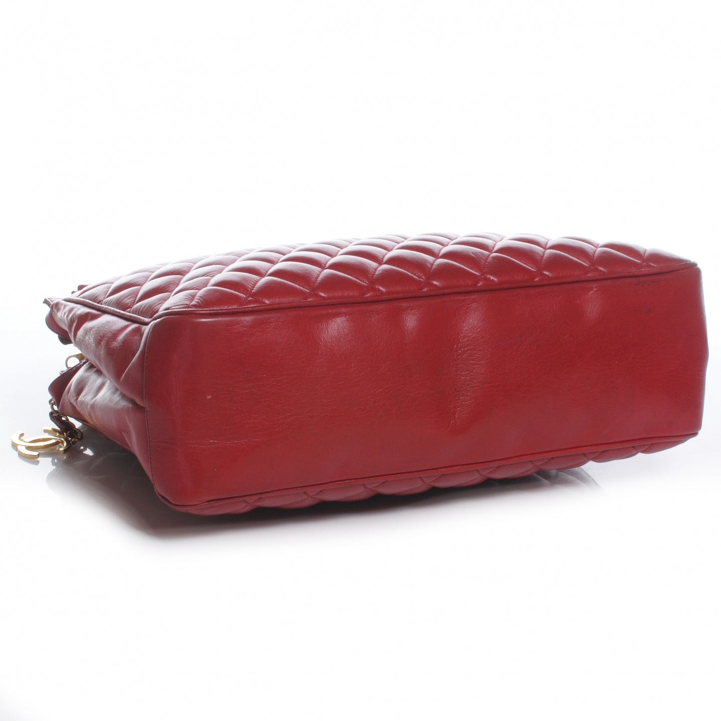 Lambskin Quilted Shoulder Bag Red