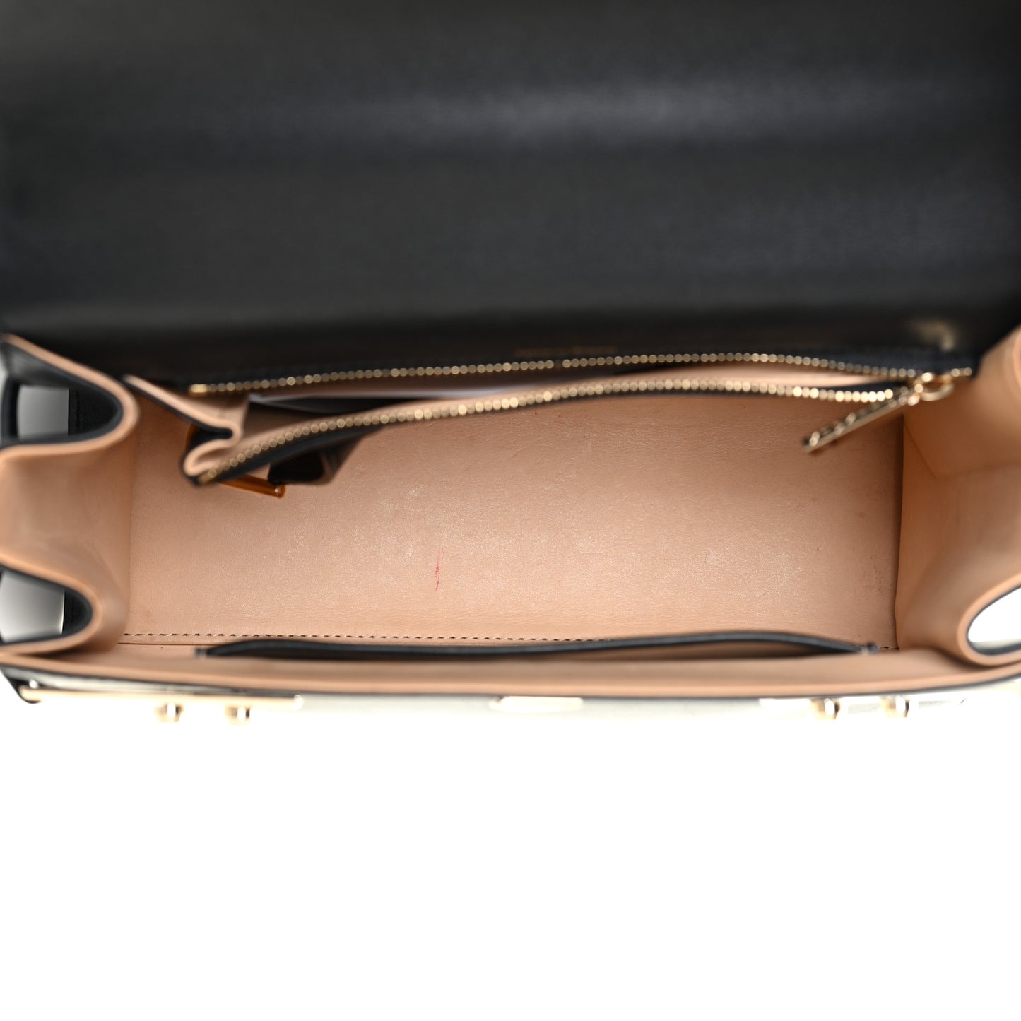Calfskin MM Tempete Satchel Black