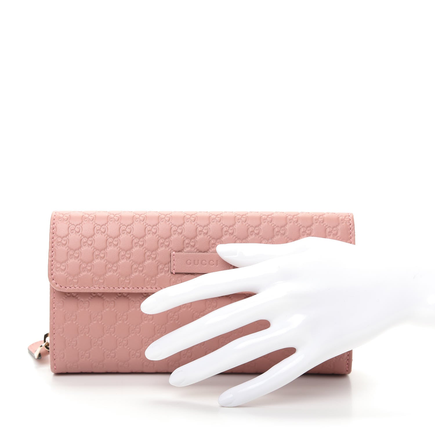 Gucci Soft Microguccissima Continental Zip Wallet Soft Pink 2 of 9