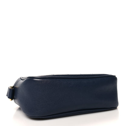 Gucci Sakai Be Green Calfskin Diagonal Stitched Small Blondie Shoulder Bag Blue Agata 4 of 13
