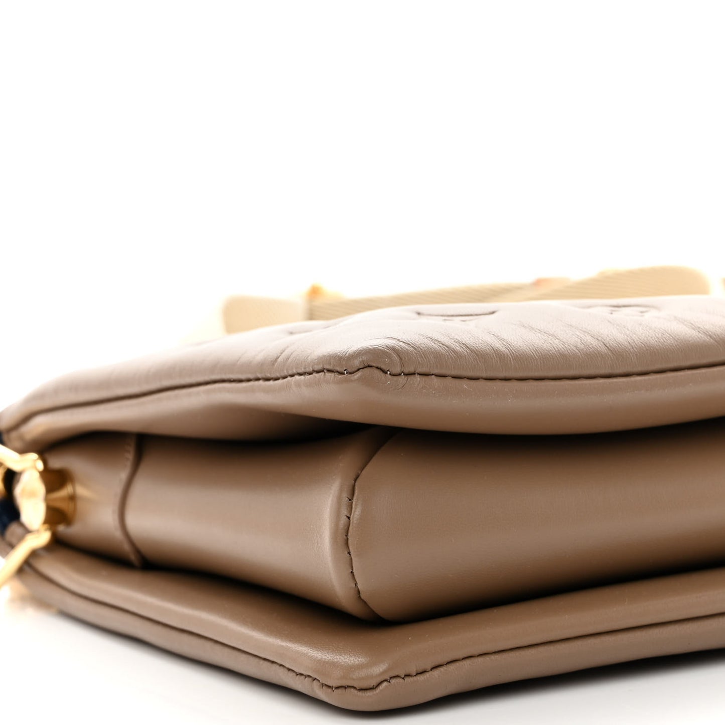 Lambskin Embossed Monogram Coussin PM Taupe