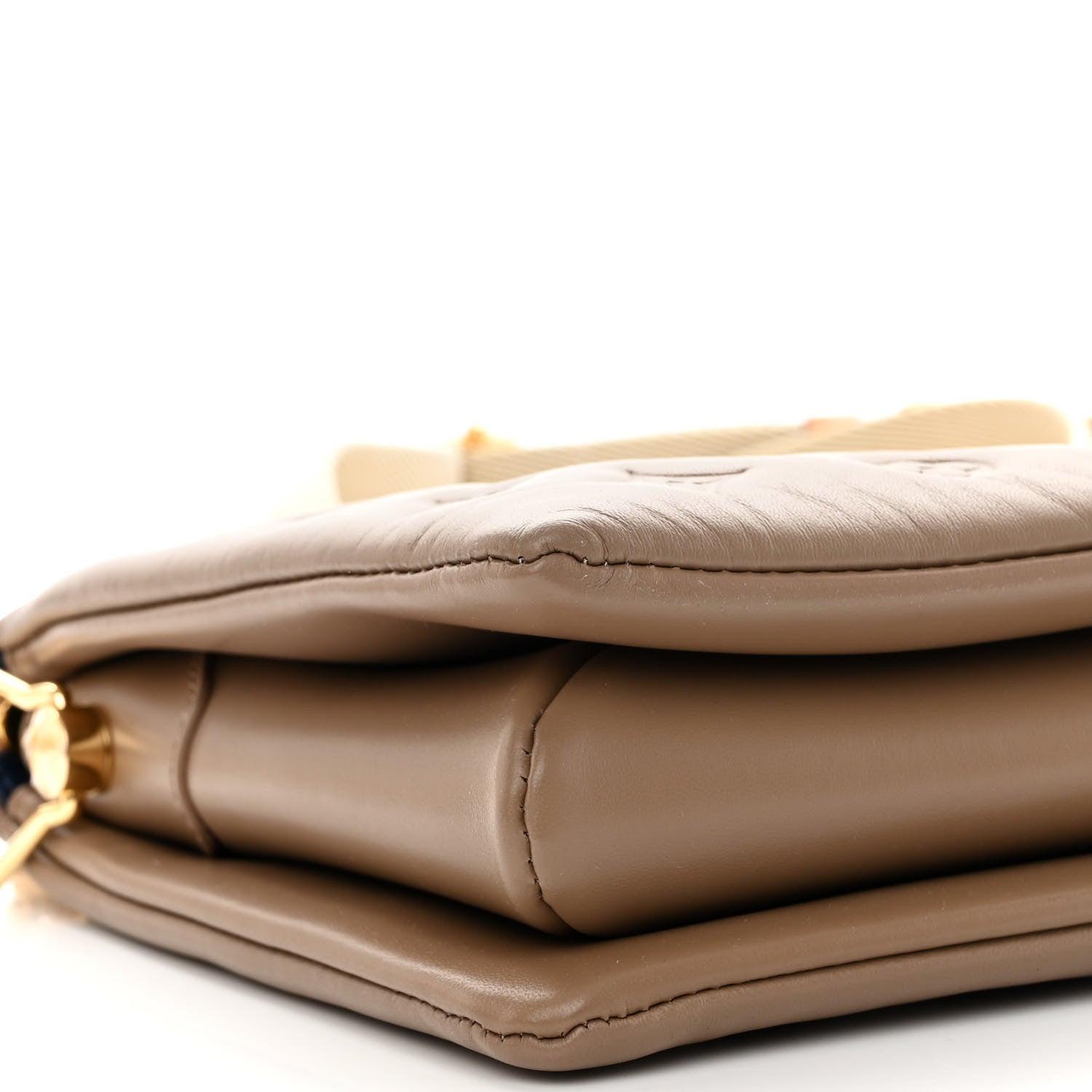 Louis Vuitton Lambskin Embossed Monogram Coussin PM Taupe 8 of 9