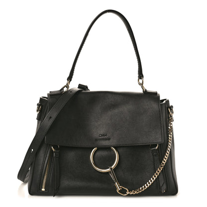 Chloe Calfskin Medium Faye Day Shoulder Bag Black 1 of 10