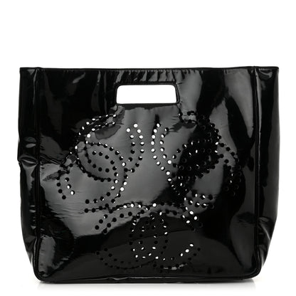 Chanel Patent Perforated CC Handle Bag Black 1 of 18