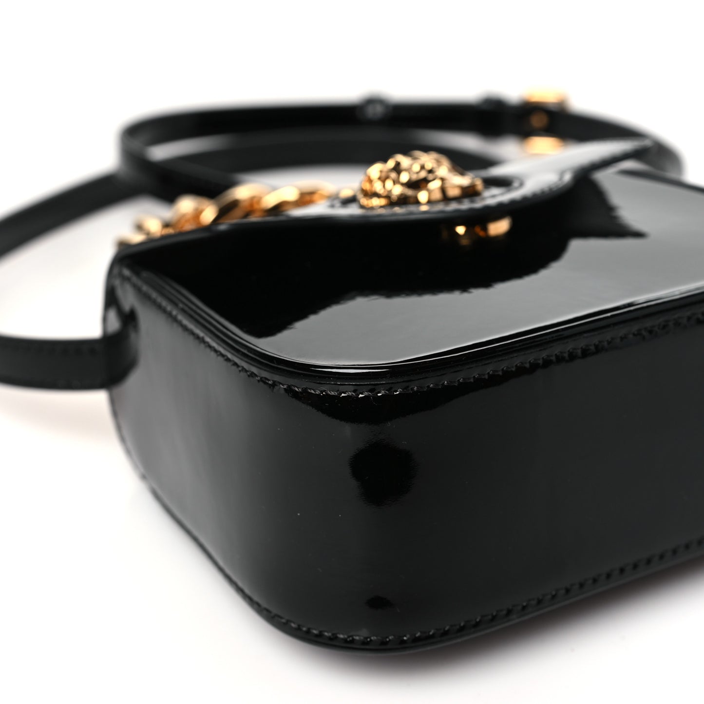 Patent Mini La Medusa Bag Black