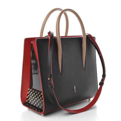 Christian Louboutin Calfskin Spikes Loubinthesky Medium Paloma Black Multimetal 3 of 10