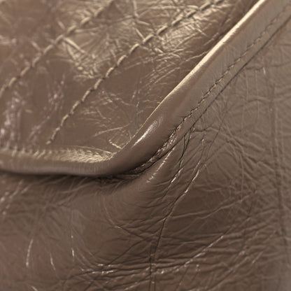 Saint Laurent Crinkled Calfskin Matelasse Monogram Medium Niki Chain Satchel Light Natural 10 of 12