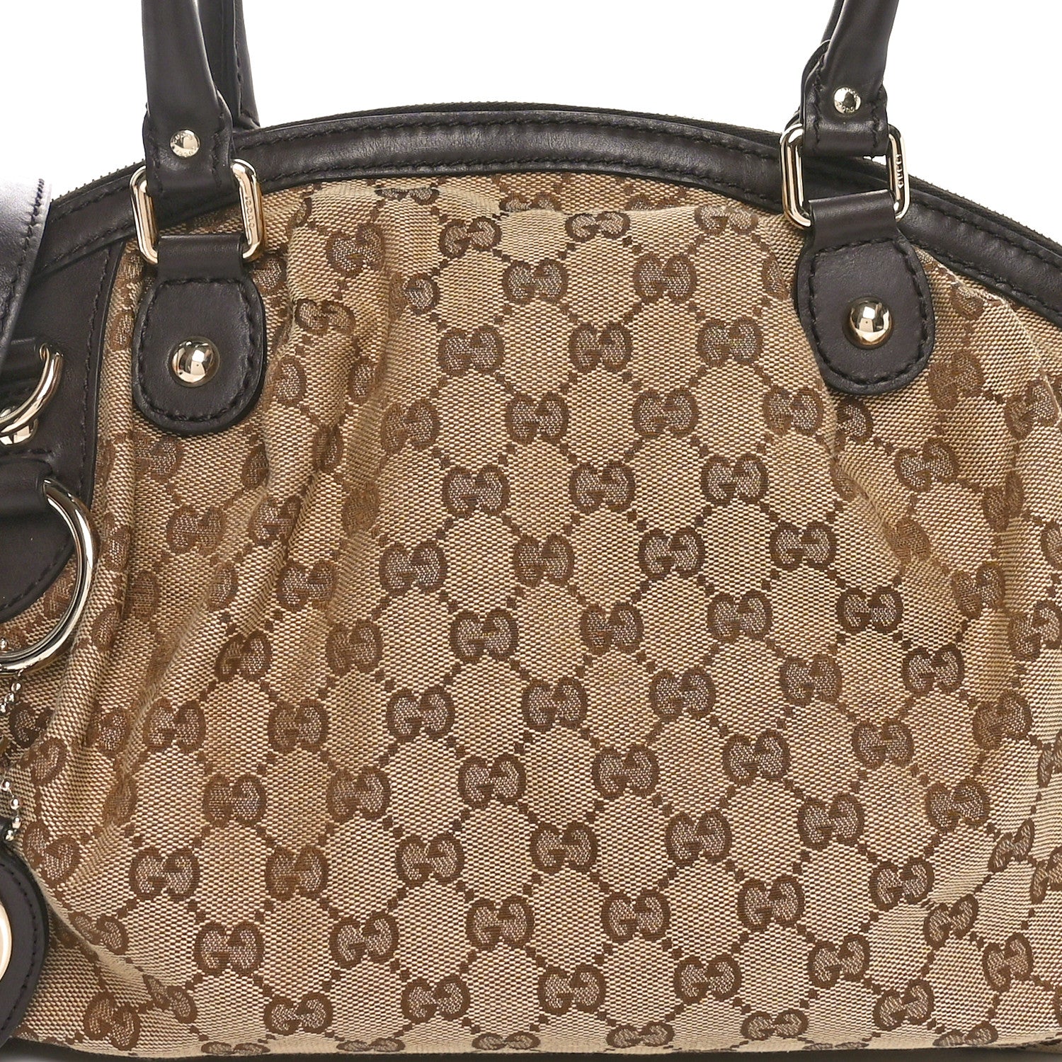 Gucci Monogram Medium Sukey Boston Bag Brown 8 of 11