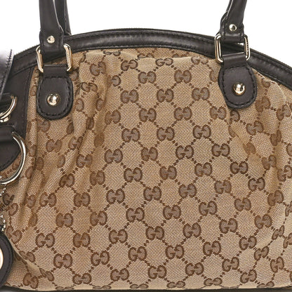 Gucci Monogram Medium Sukey Boston Bag Brown 8 of 11