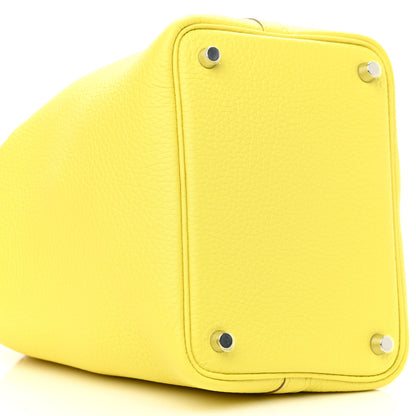 Hermes Taurillon Clemence Picotin Lock 18 PM Lime 9 of 11