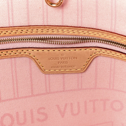 Louis Vuitton Damier Azur Neo Neverfull MM Rose Ballerine 7 of 11