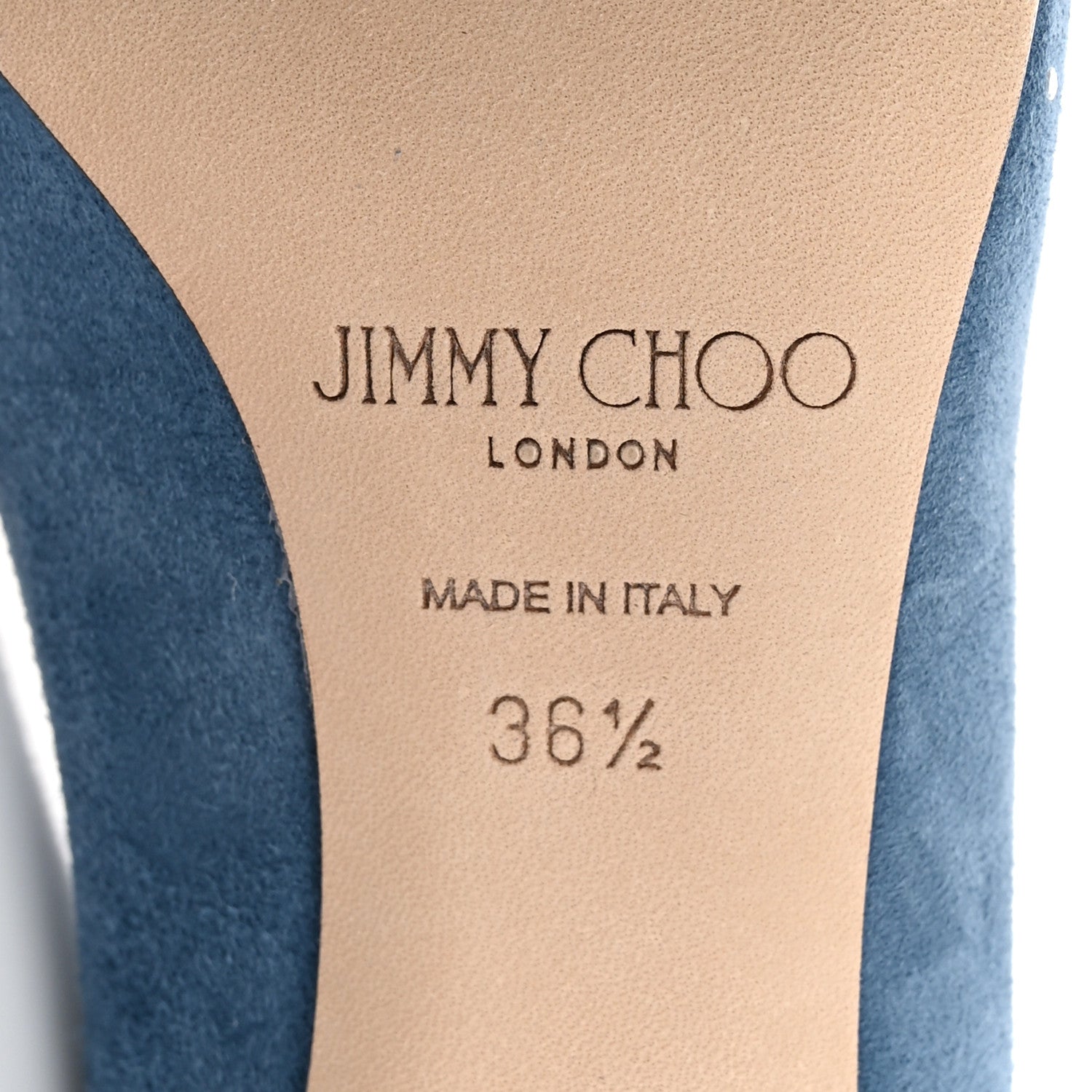Jimmy Choo Suede Romy 85 Pumps 36.5 Butterfly Blue 7 of 10
