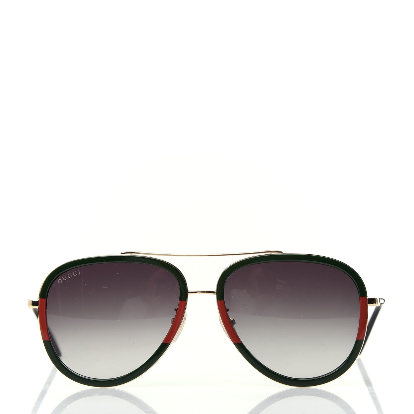 Web Aviator Sunglasses GG0062S Green Red