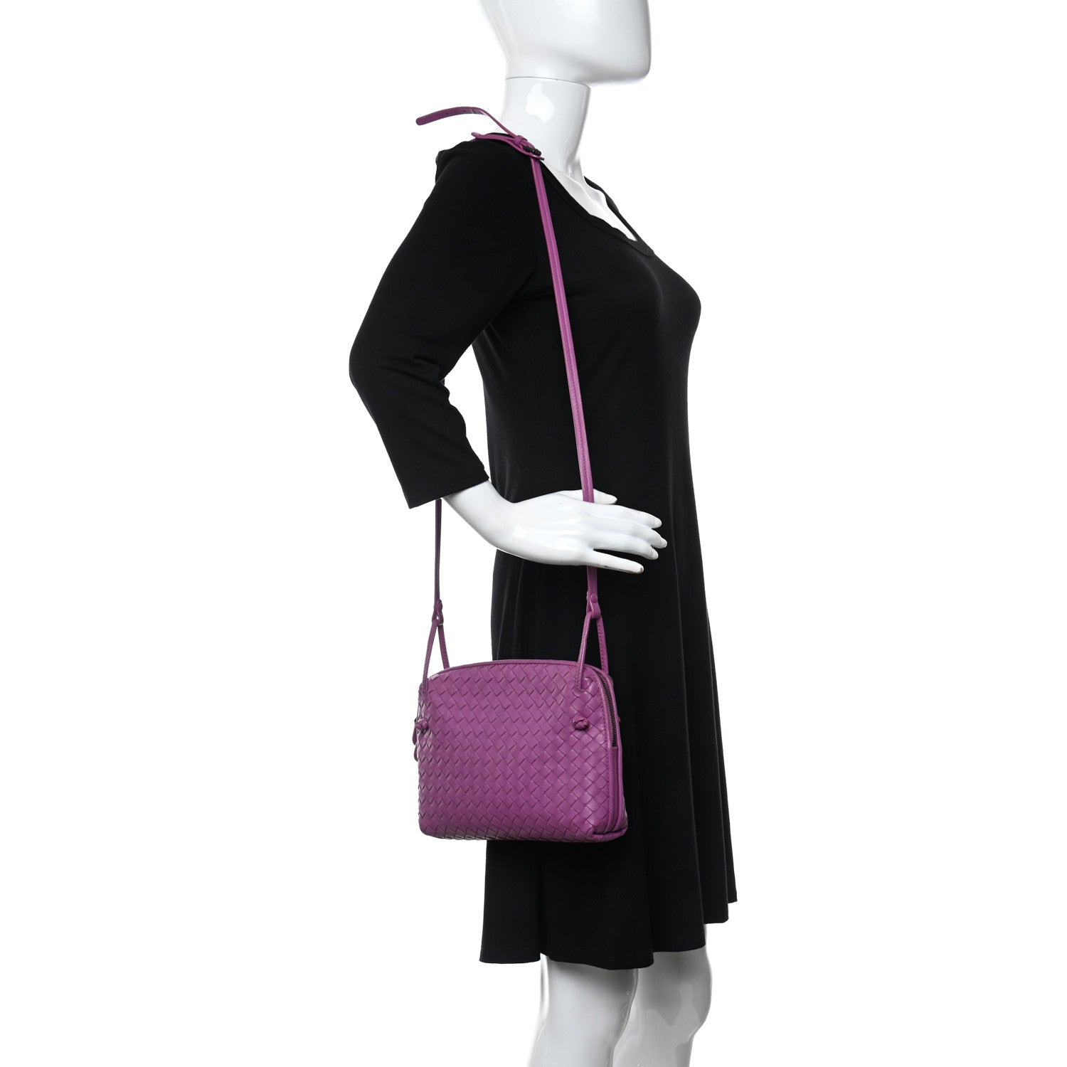 Bottega Veneta Nappa Intrecciato Nodini Bag Ametiste 2 of 12