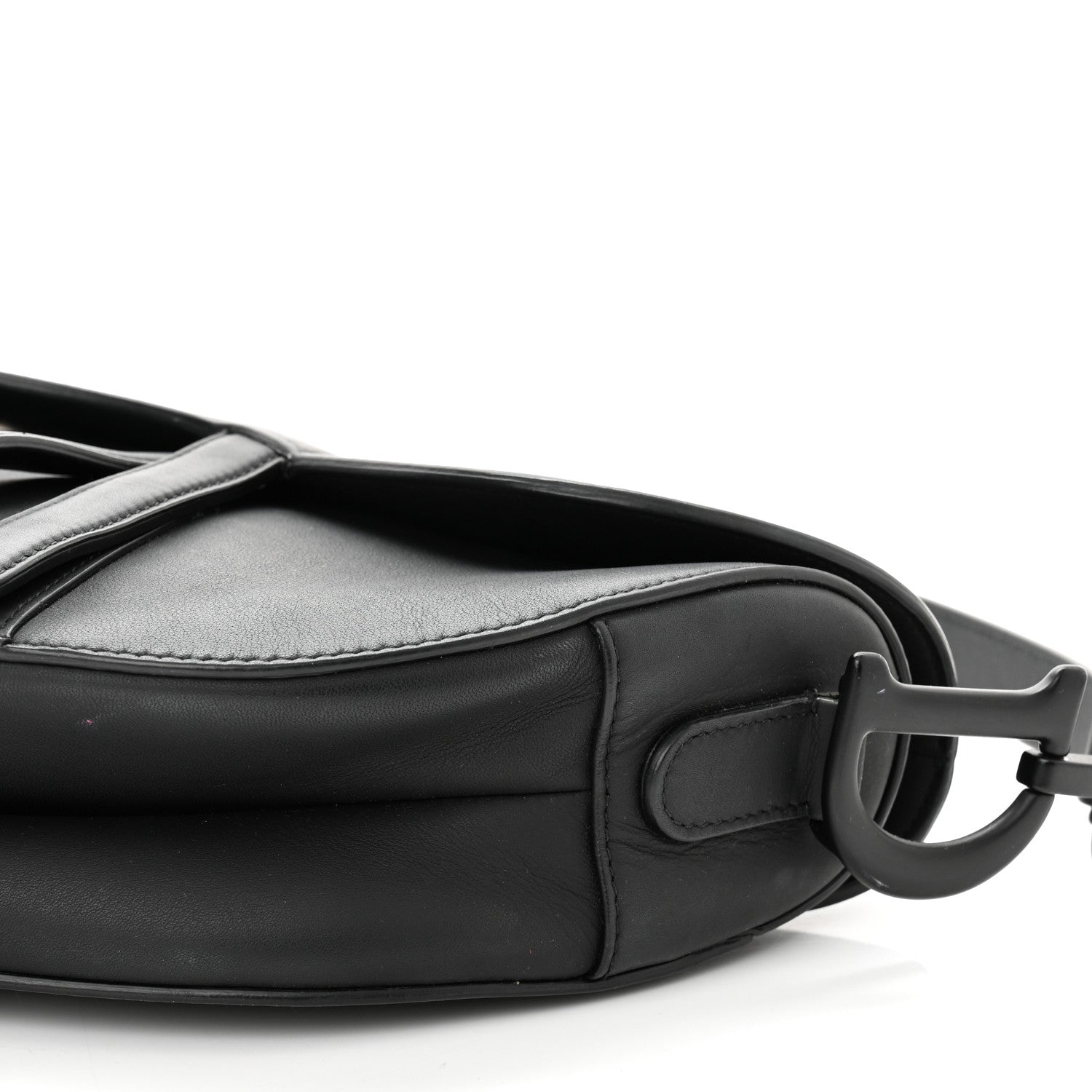 Christian Dior Ultra Matte Calfskin Saddle Bag Black 9 of 10