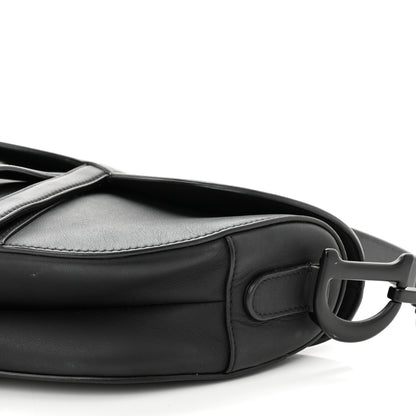 Christian Dior Ultra Matte Calfskin Saddle Bag Black 9 of 10