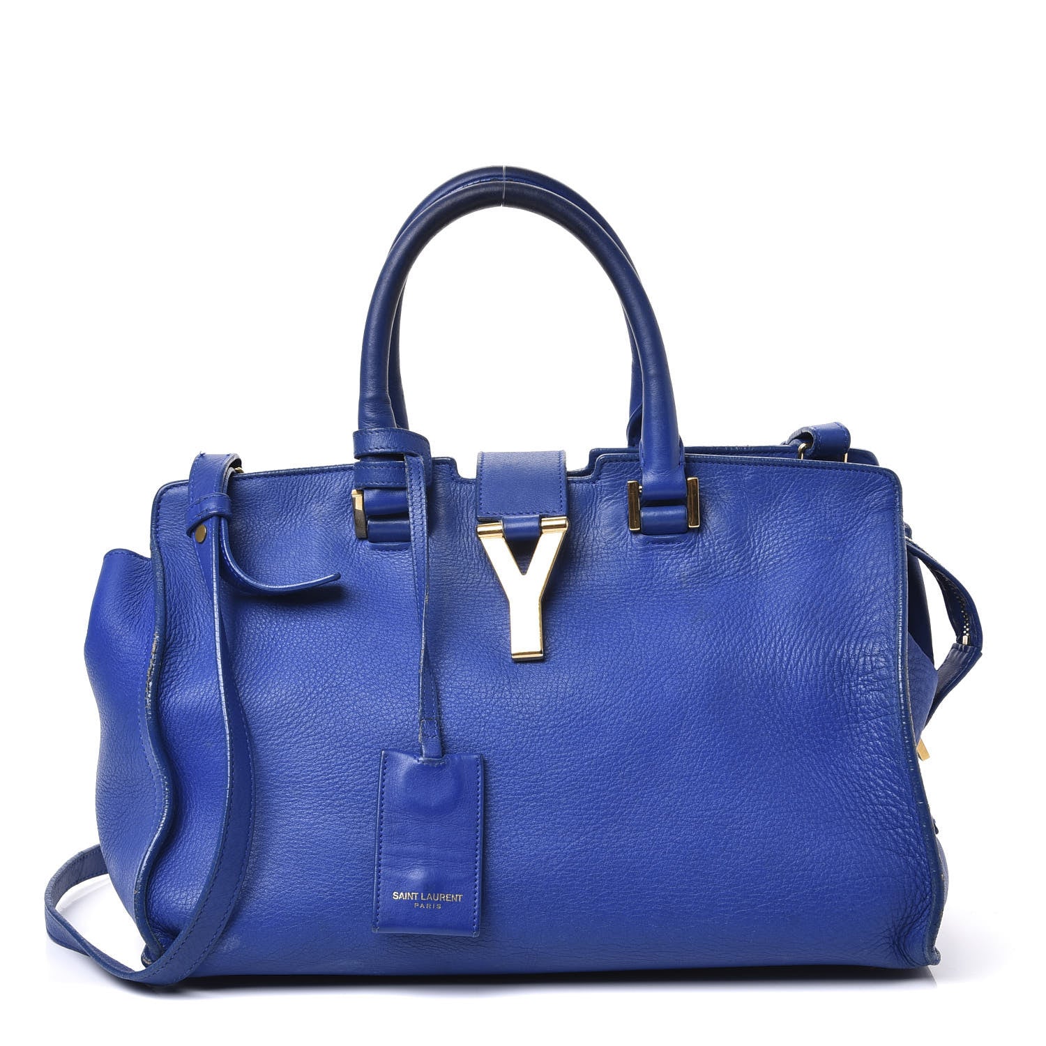 Saint Laurent Calfskin Small Classic Y Cabas Royal Blue 1 of 14