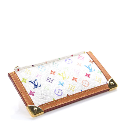 Louis Vuitton Monogram Multicolor Key Pouch White 4 of 13