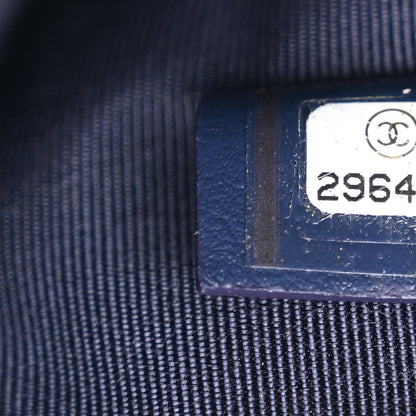 Chanel Jersey Quilted Graffiti Large Reissue Cosmetic Case Black White 7 of 8