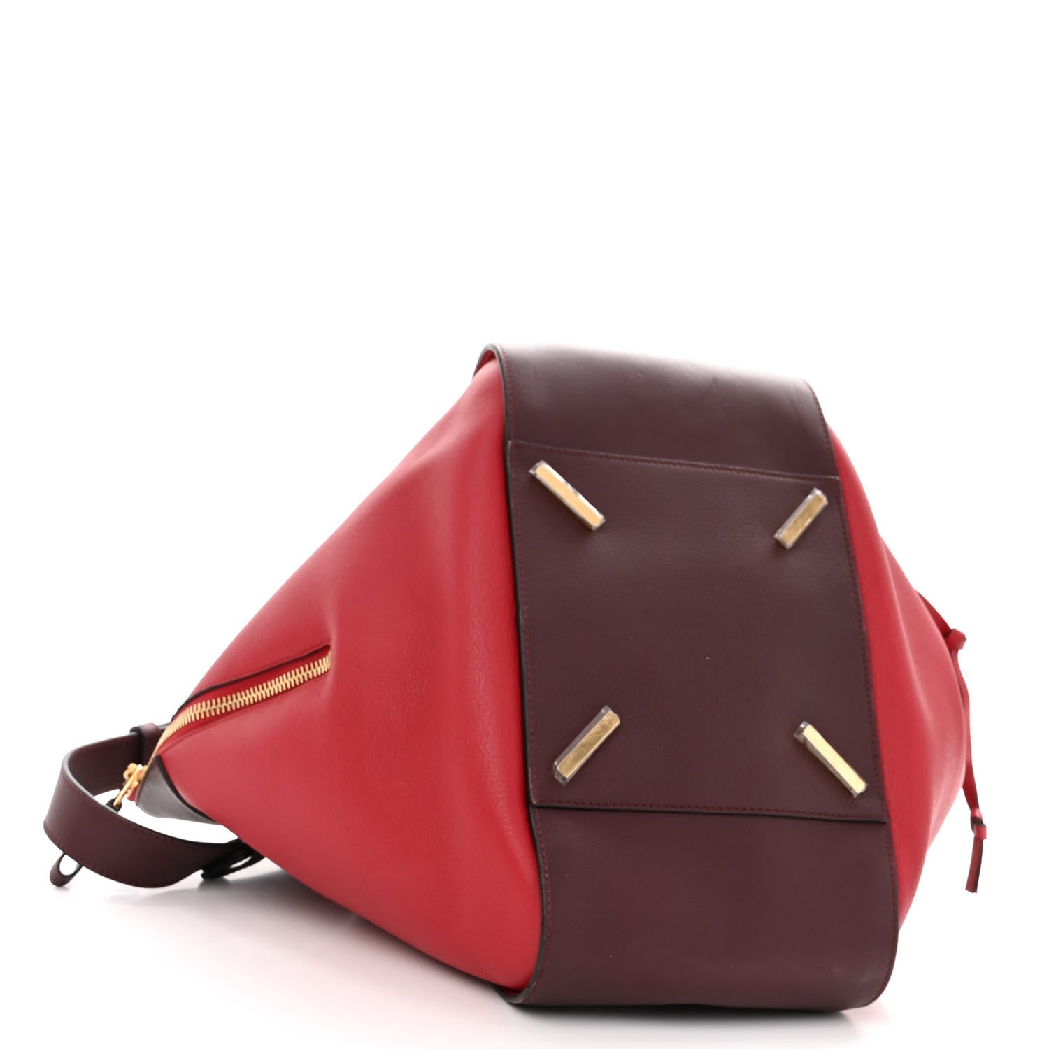 Loewe Calfskin Medium Hammock Shoulder Bag Maroon Oxblood 4 of 9